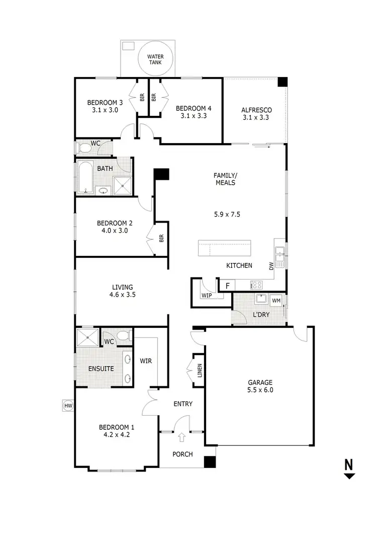 Floorplan of Homely house listing, 5 Periwinkle Crescent, Wallan VIC 3756