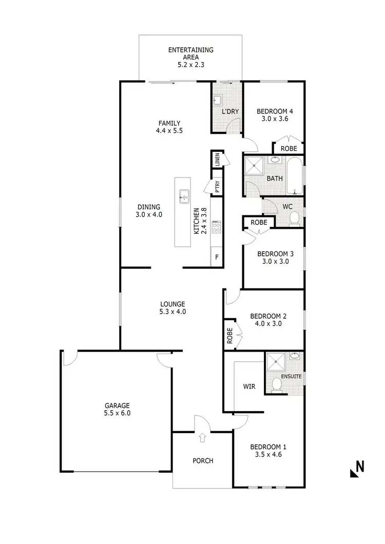 Floorplan of Homely house listing, 36 Maidenhair Drive, Wallan VIC 3756