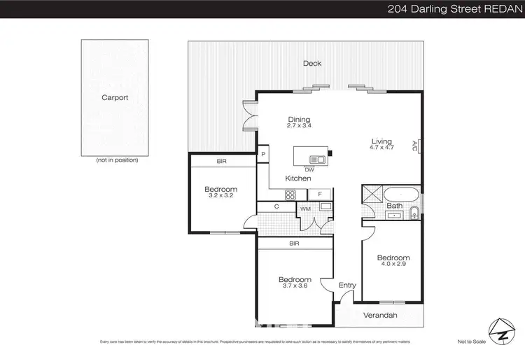 Floorplan of Homely house listing, 204 Darling Street, Redan VIC 3350