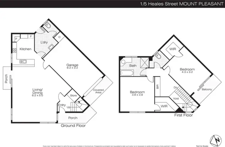 Floorplan of Homely unit listing, 1/5 Heales Street, Mount Pleasant VIC 3350