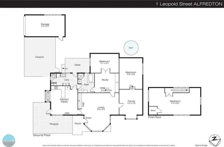 Floorplan of Homely house listing, 1 Leopold Street, Alfredton VIC 3350