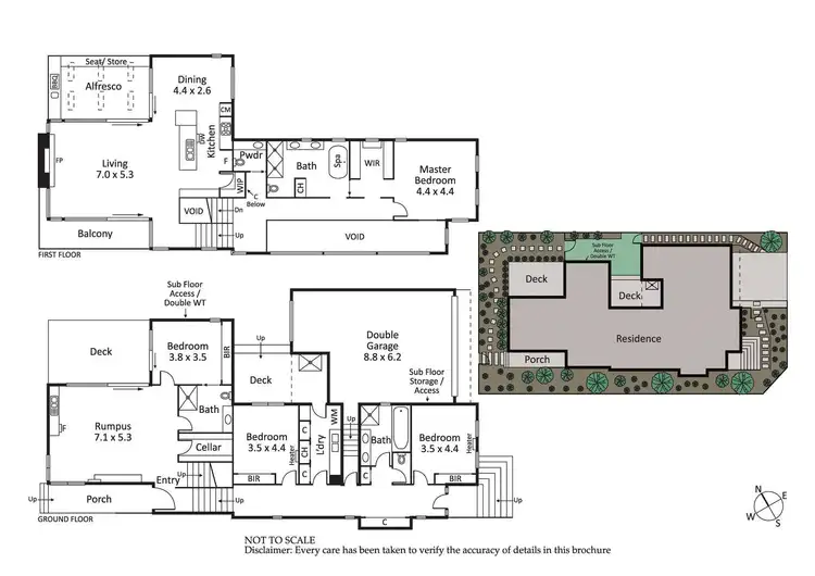 Floorplan of Homely house listing, 8 Crows Nest Place, Queenscliff VIC 3225