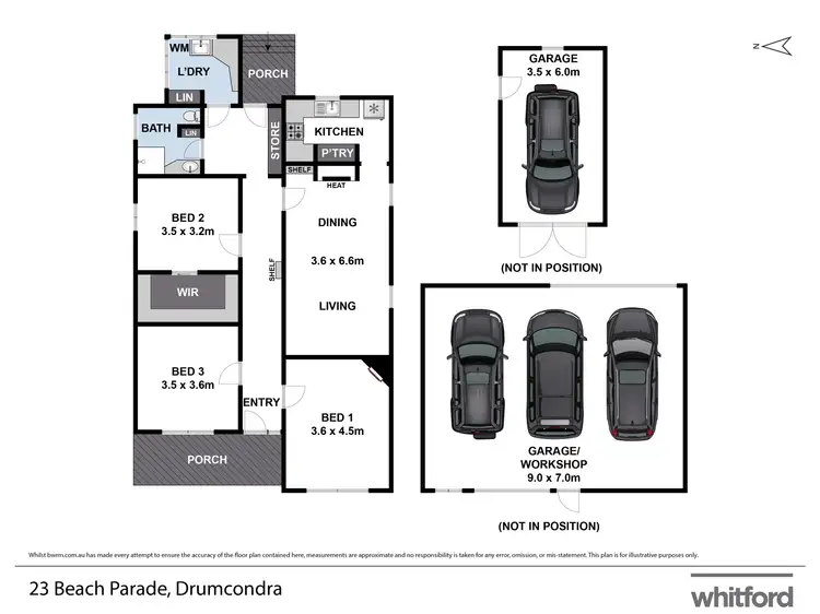 Floorplan of Homely house listing, 23 Beach Parade, Drumcondra VIC 3215
