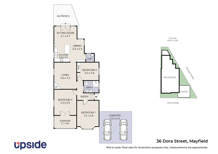Floorplan of Homely house listing, 36 Dora Street, Mayfield NSW 2304