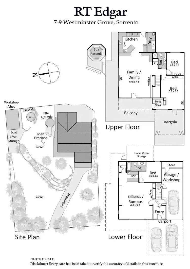 Floorplan of Homely house listing, 7-9 Westminster Grove, Sorrento VIC 3943
