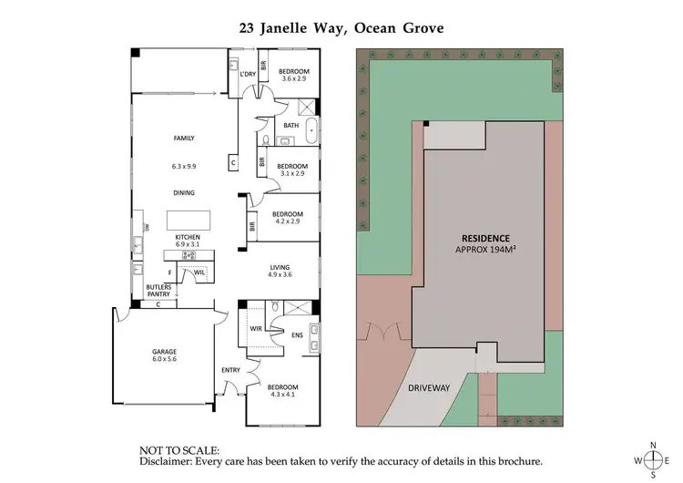 Floorplan of Homely house listing, 23 Janelle Way, Ocean Grove VIC 3226