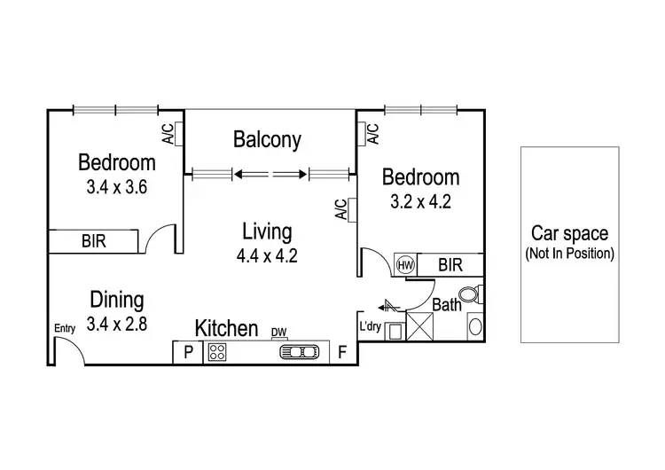 Floorplan of Homely apartment listing, 17/30-34 Beetham Parade, Rosanna VIC 3084