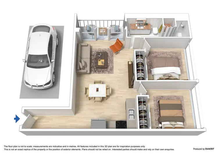 Floorplan of Homely apartment listing, 4307/601 Little Lonsdale Street, Melbourne VIC 3000