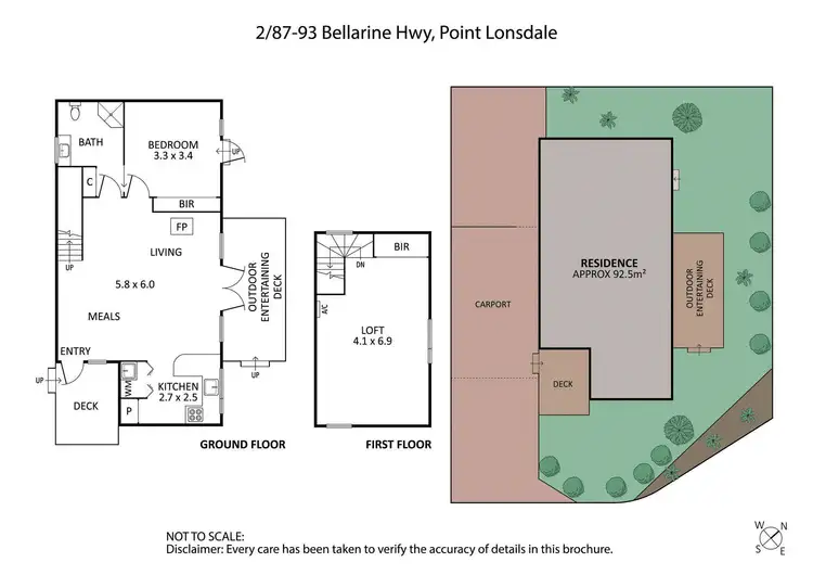 Floorplan of Homely unit listing, 2/87-93 Bellarine Highway, Point Lonsdale VIC 3225