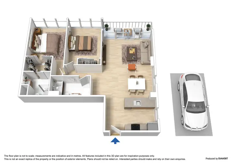 Floorplan of Homely apartment listing, 221/416A St Kilda Road, Melbourne VIC 3004
