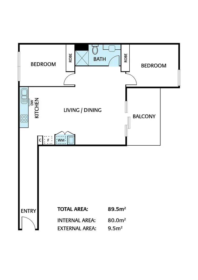 Floorplan of Homely apartment listing, 212/193-195 Springvale Road, Nunawading VIC 3131
