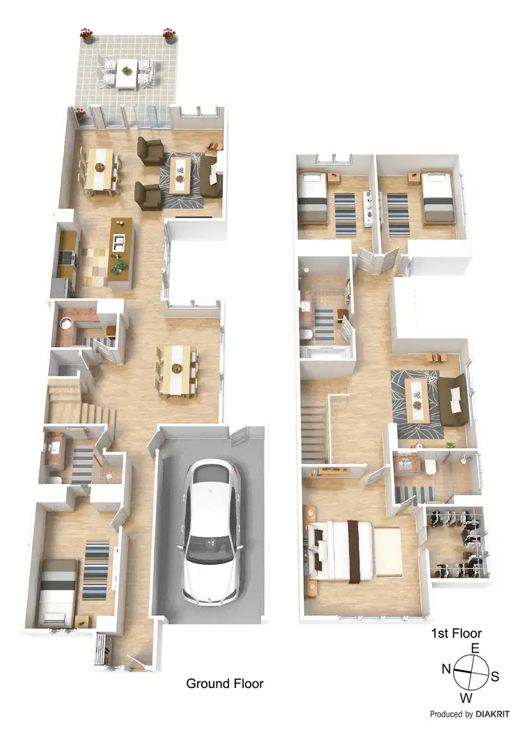 Floorplan of Homely townhouse listing, 44a McGuinness Road, Bentleigh East VIC 3165