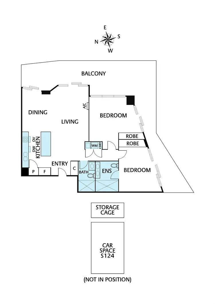 Floorplan of Homely apartment listing, 805/4 Acacia Place, Abbotsford VIC 3067