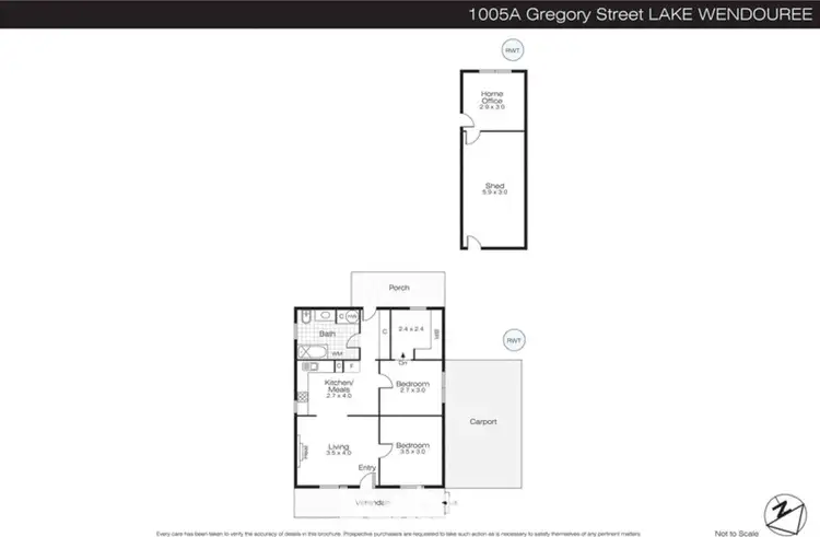 Floorplan of Homely house listing, 1005A Gregory Street, Lake Wendouree VIC 3350