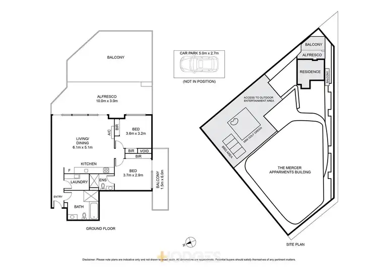 Floorplan of Homely apartment listing, 508/53 Mercer Street, Geelong VIC 3220