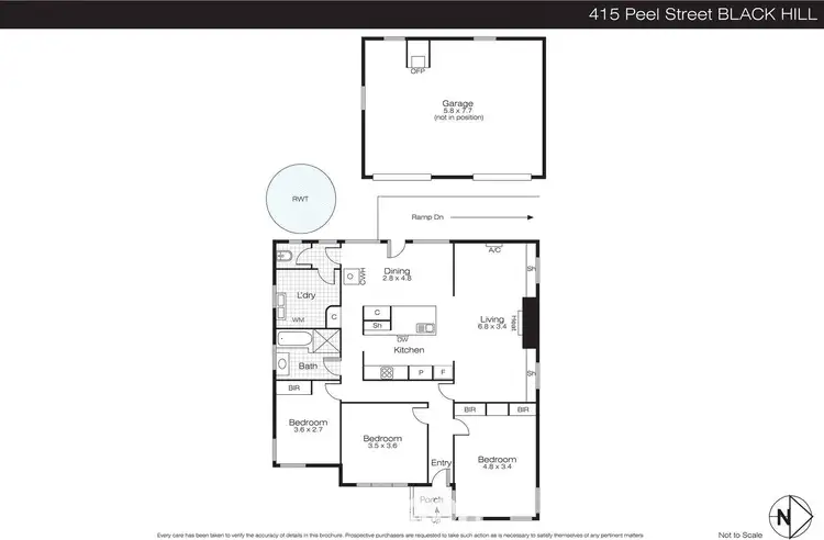 Floorplan of Homely house listing, 415 Peel Street, Black Hill VIC 3350