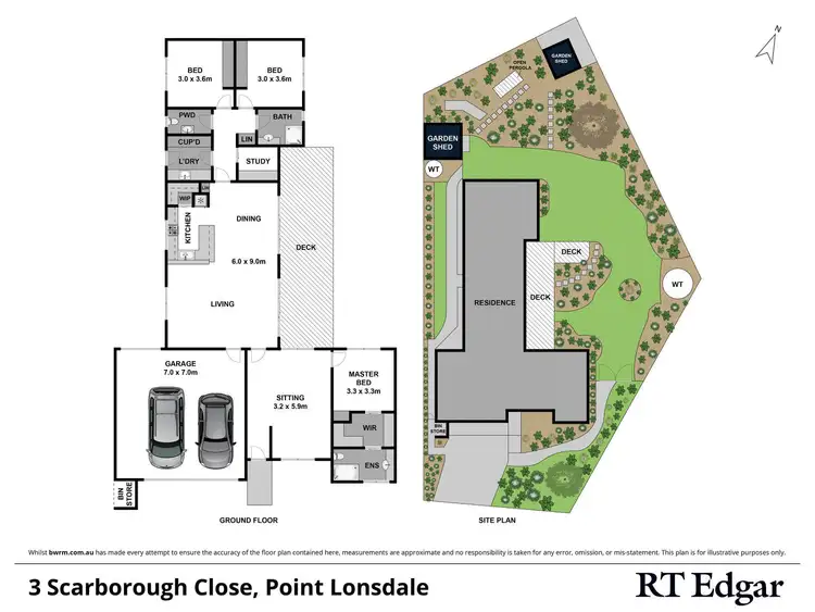 Floorplan of Homely house listing, 3 Scarborough Close, Point Lonsdale VIC 3225