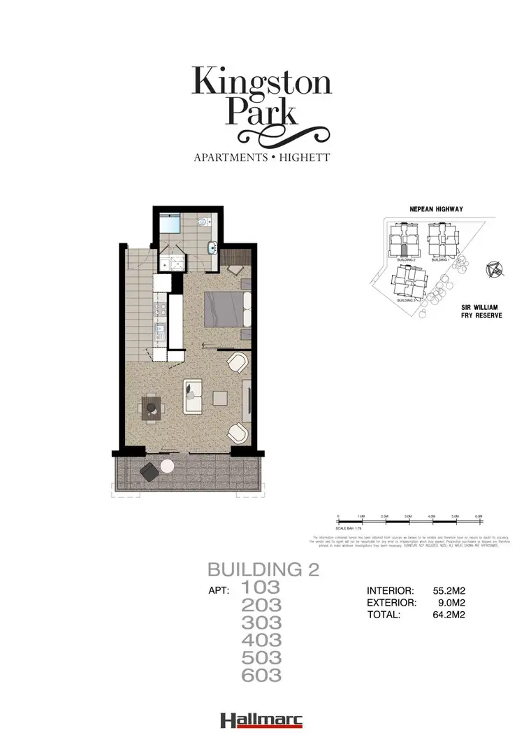 Floorplan of Homely apartment listing, 603/1146 Nepean Highway, Highett VIC 3190