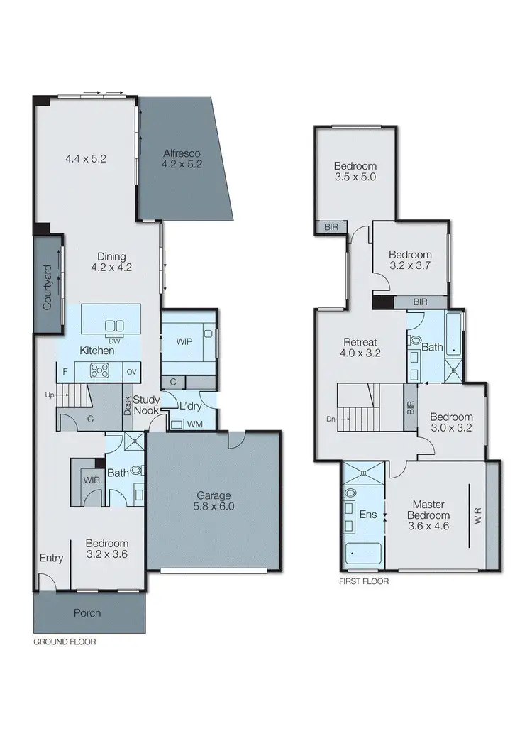 Floorplan of Homely townhouse listing, 2B Rae Street, Mount Waverley VIC 3149