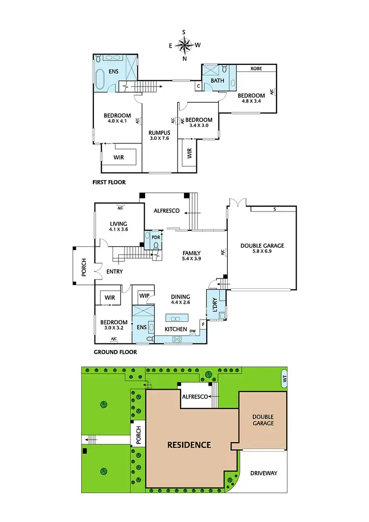 Floorplan of Homely townhouse listing, 1/42 Linlithgow Street, Mitcham VIC 3132