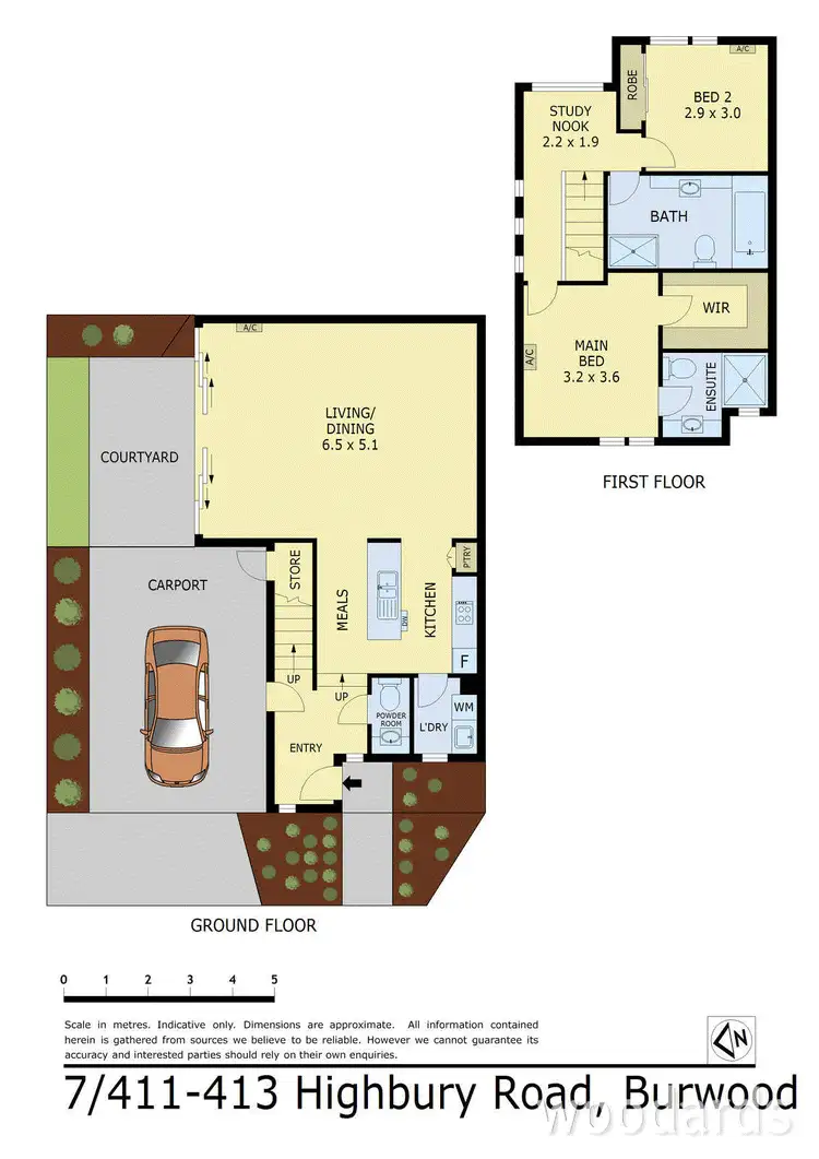 Floorplan of Homely townhouse listing, 7/411-413 Highbury Road, Burwood VIC 3125