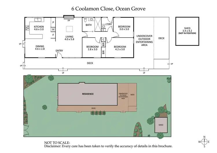 Floorplan of Homely house listing, 6 Coolamon Close, Ocean Grove VIC 3226