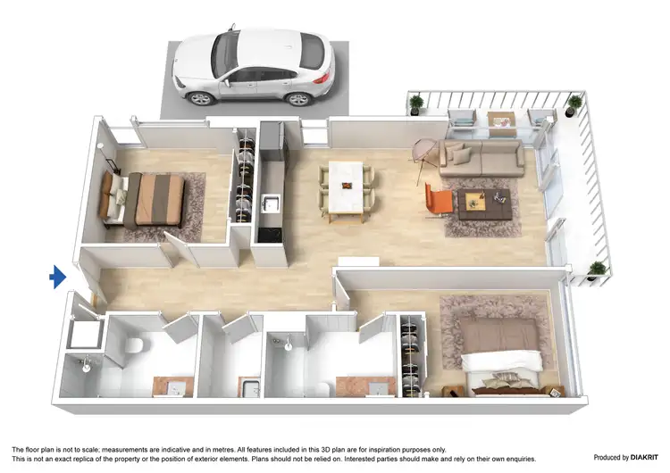 Floorplan of Homely apartment listing, 1001/565 Flinders Street, Melbourne VIC 3000