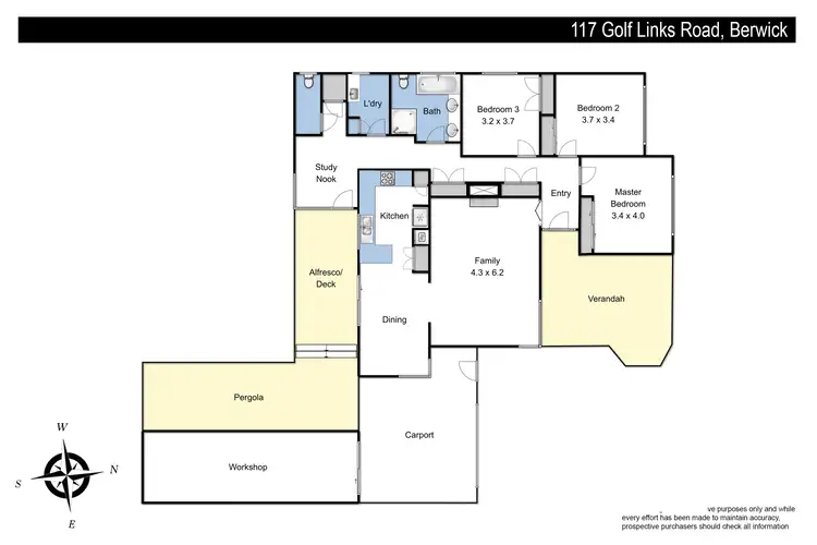 Floorplan of Homely house listing, 117 Golf Links Road, Berwick VIC 3806
