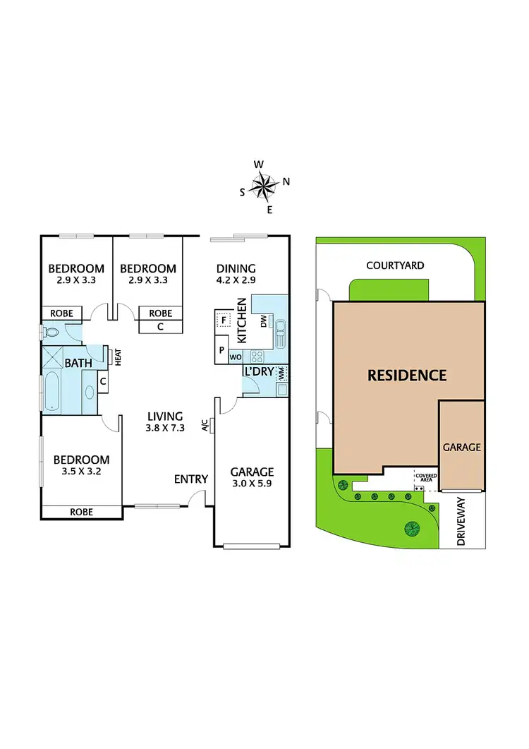 Floorplan of Homely unit listing, 10 Heathcote Drive, Forest Hill VIC 3131