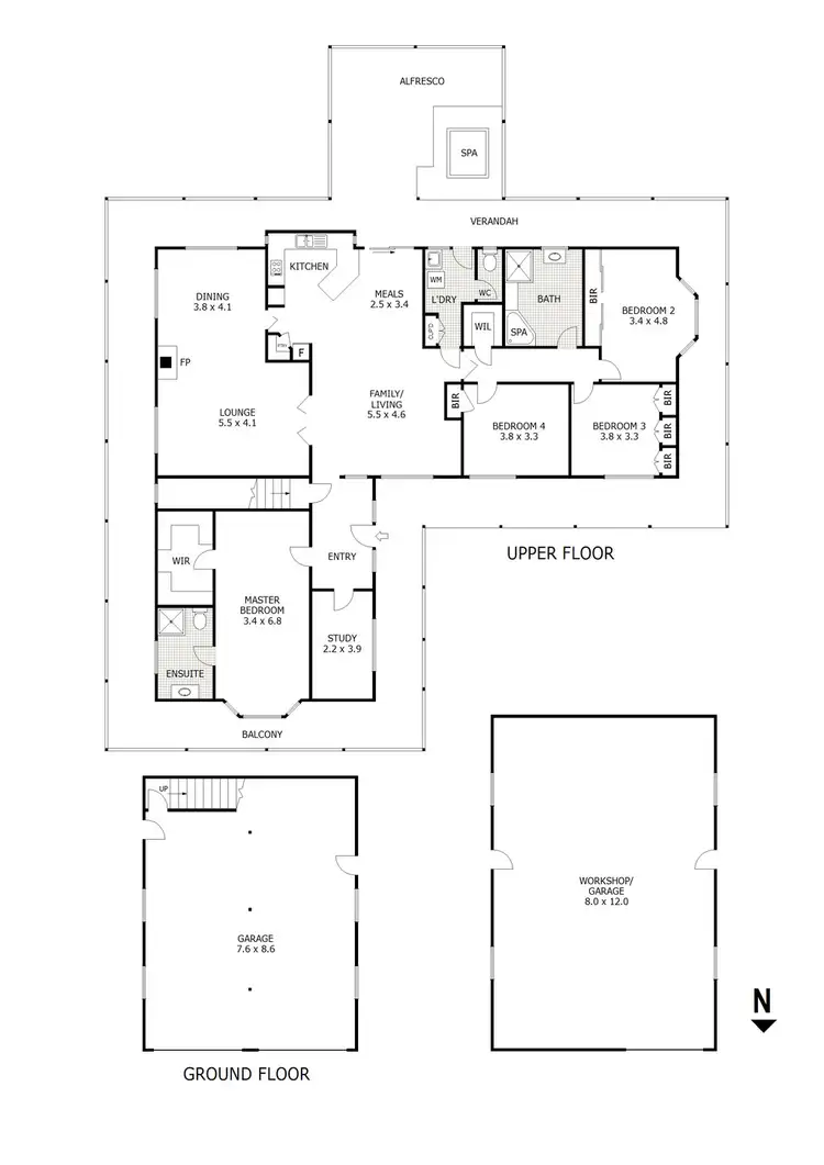 Floorplan of Homely house listing, 16 Baden Drive, Heathcote Junction VIC 3758
