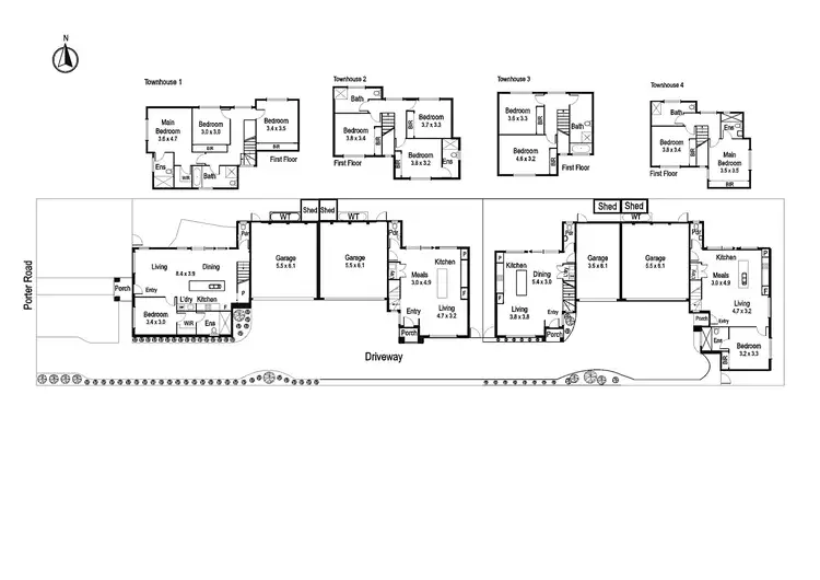 Floorplan of Homely townhouse listing, 2/146 Porter Road, Heidelberg Heights VIC 3081