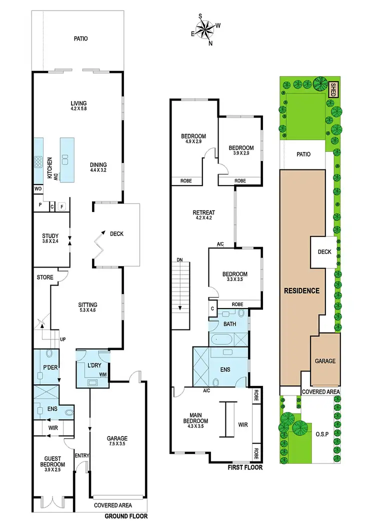 Floorplan of Homely townhouse listing, 16a Marquis Road, Bentleigh VIC 3204