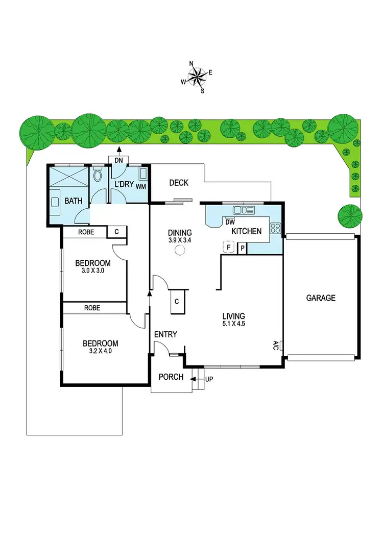 Floorplan of Homely villa listing, 2/21 Bonny Street, Bentleigh East VIC 3165