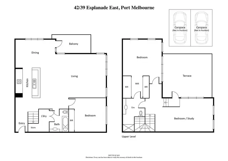 Floorplan of Homely apartment listing, 42/39 Esplanade East, Port Melbourne VIC 3207