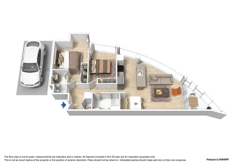 Floorplan of Homely apartment listing, 501/555 St Kilda Road, Melbourne VIC 3004