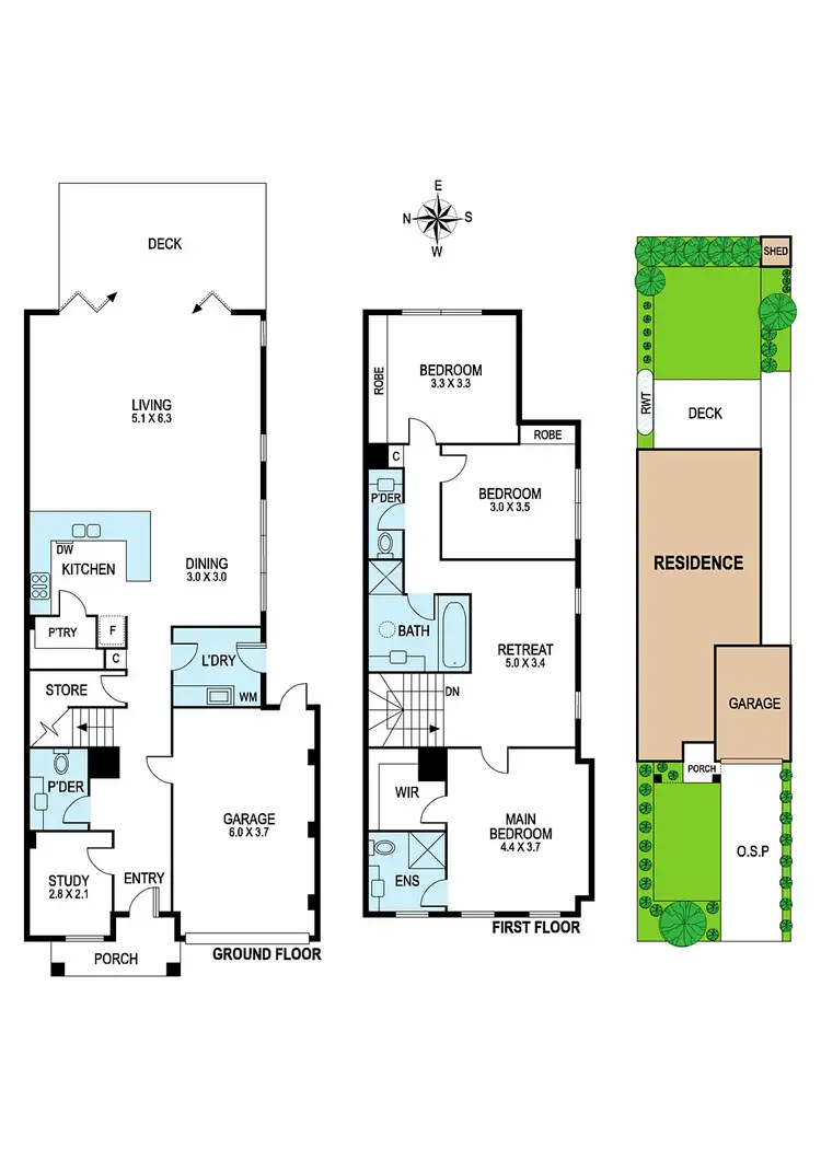Floorplan of Homely townhouse listing, 14a Boronia Street, Bentleigh East VIC 3165
