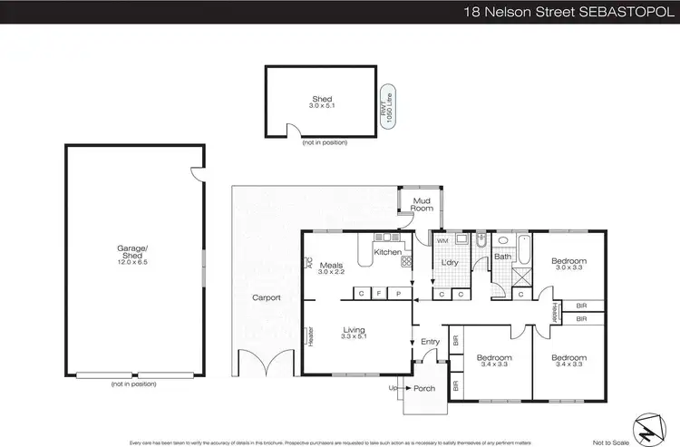 Floorplan of Homely house listing, 18 Nelson Street, Sebastopol VIC 3356
