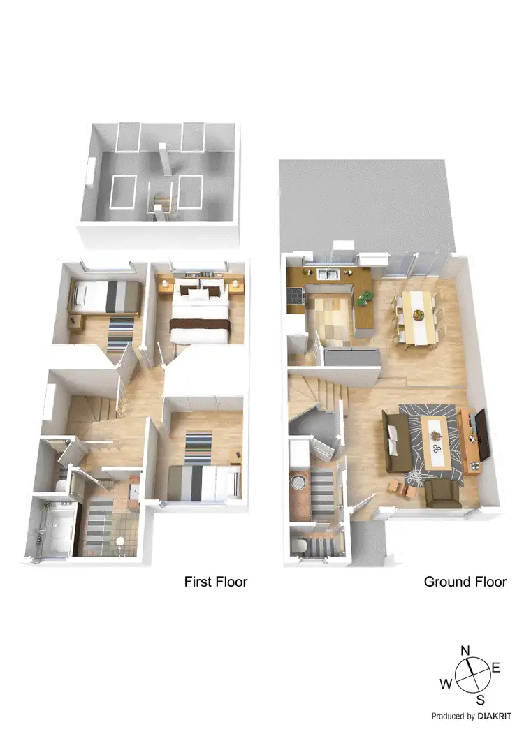 Floorplan of Homely townhouse listing, 40 Kierens Way, Chadstone VIC 3148