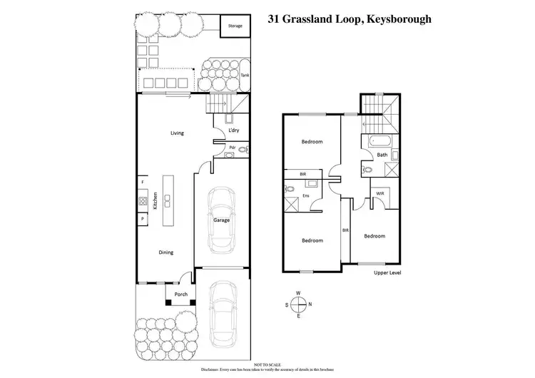 Floorplan of Homely townhouse listing, 31 Grasslands Loop, Keysborough VIC 3173