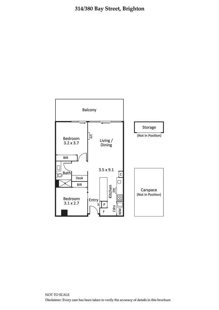 Floorplan of Homely apartment listing, 314/380 Bay Street, Brighton VIC 3186