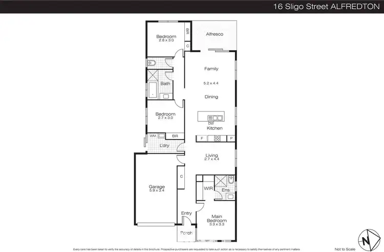 Floorplan of Homely house listing, 16 Sligo Street, Alfredton VIC 3350