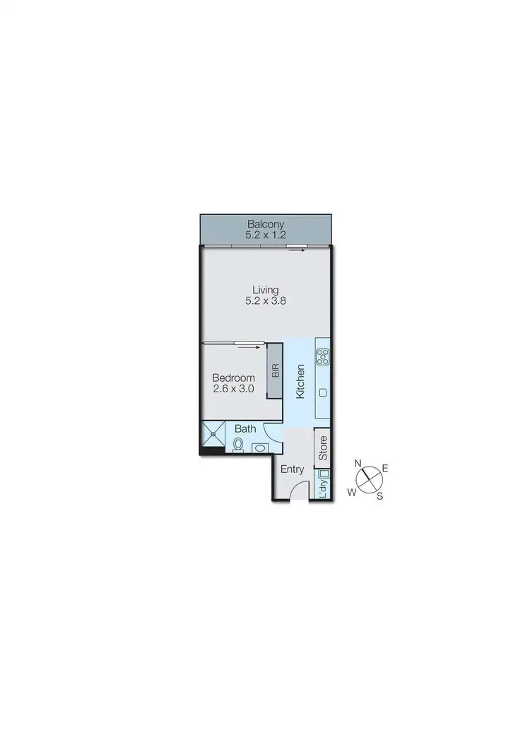 Floorplan of Homely apartment listing, 303/63-69 Rouse Street, Port Melbourne VIC 3207