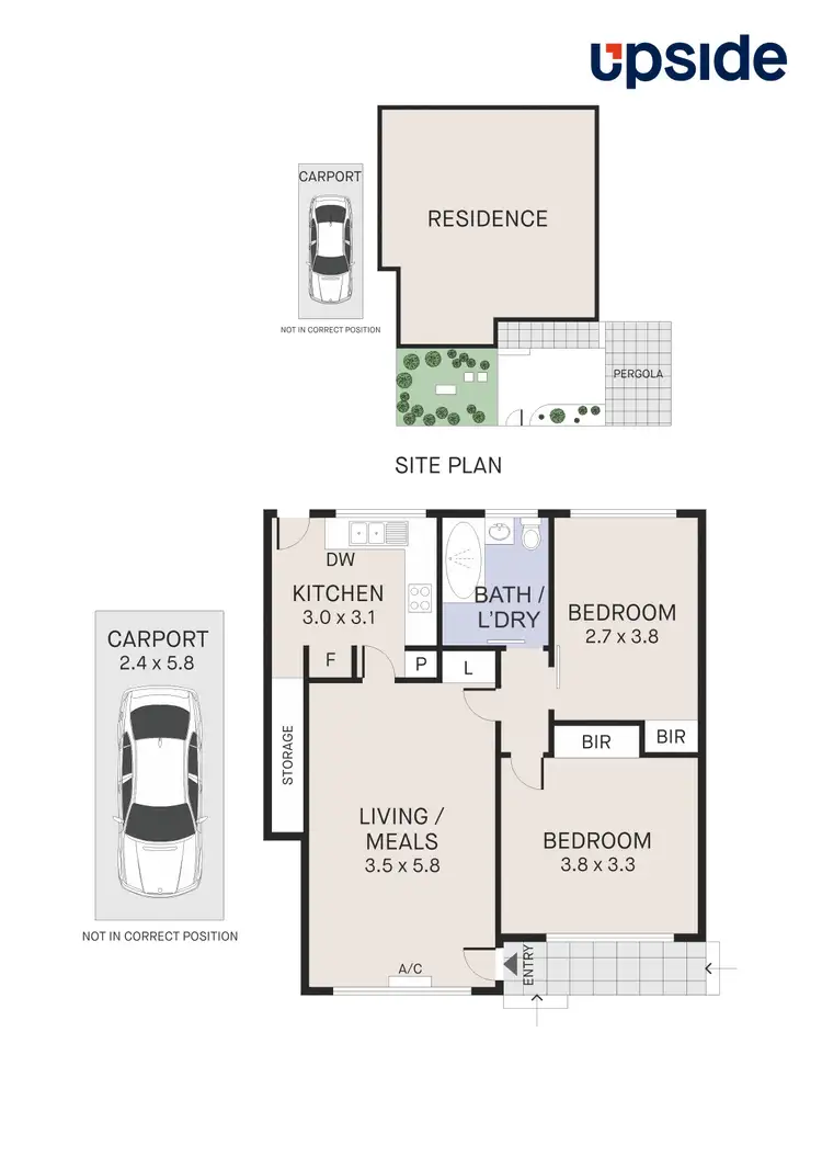 Floorplan of Homely apartment listing, 2/34 Centennial Avenue, Brunswick West VIC 3055