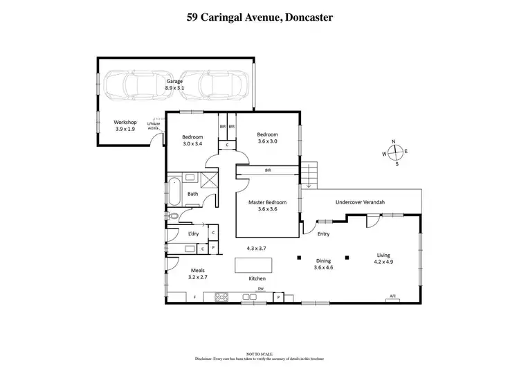 Floorplan of Homely house listing, 59 Caringal Avenue, Doncaster VIC 3108