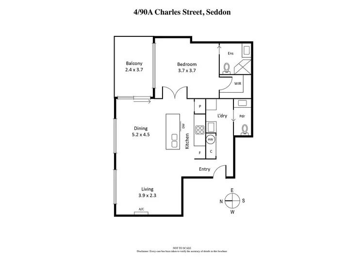 Floorplan of Homely apartment listing, 1,2,3&4/90 Charles Street, Seddon VIC 3011