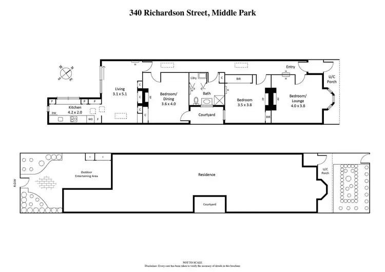 Floorplan of Homely house listing, 340 Richardson Street, Middle Park VIC 3206