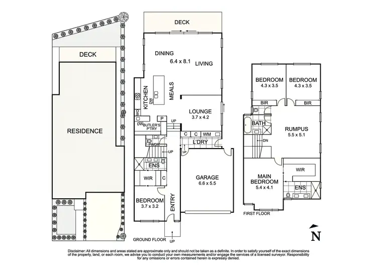 Floorplan of Homely townhouse listing, 43a Celeste Street, Doncaster East VIC 3109