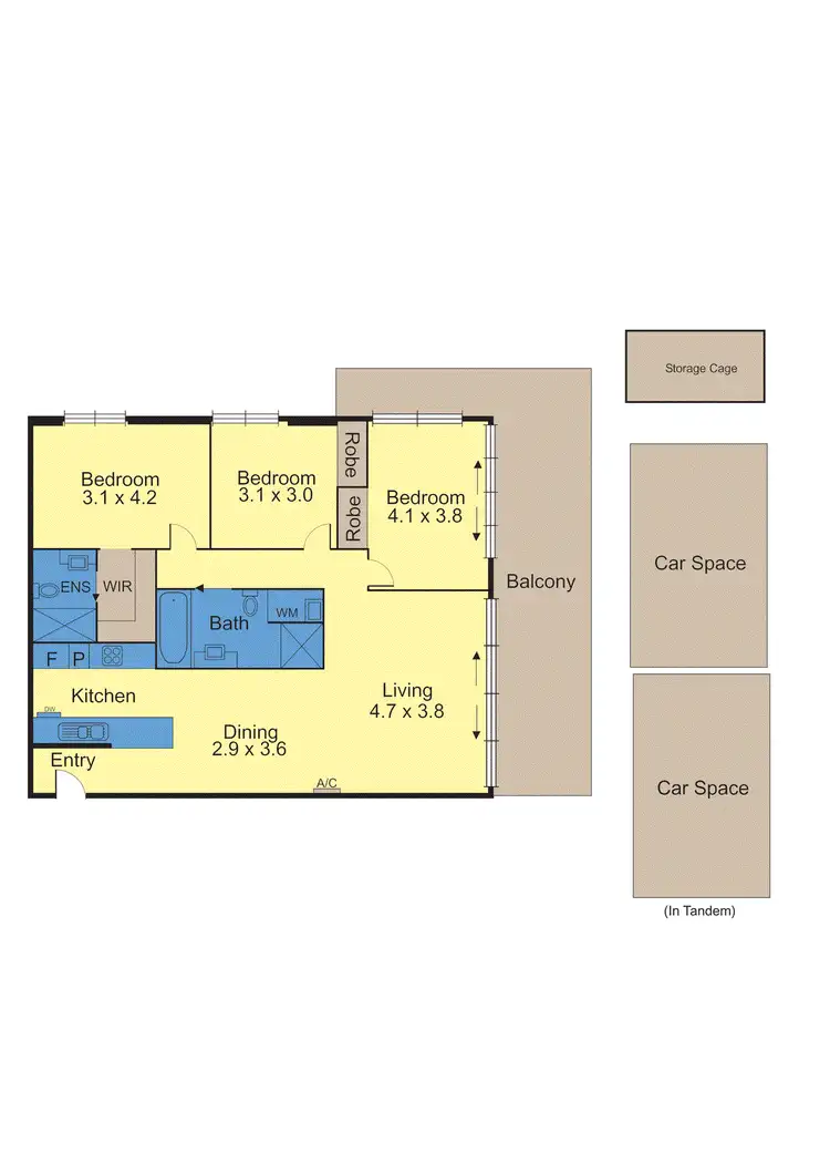 Floorplan of Homely apartment listing, 101/117 Pier Street, Altona VIC 3018