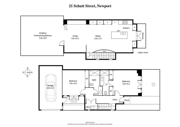 Floorplan of Homely townhouse listing, 21 Schutt Street, Newport VIC 3015