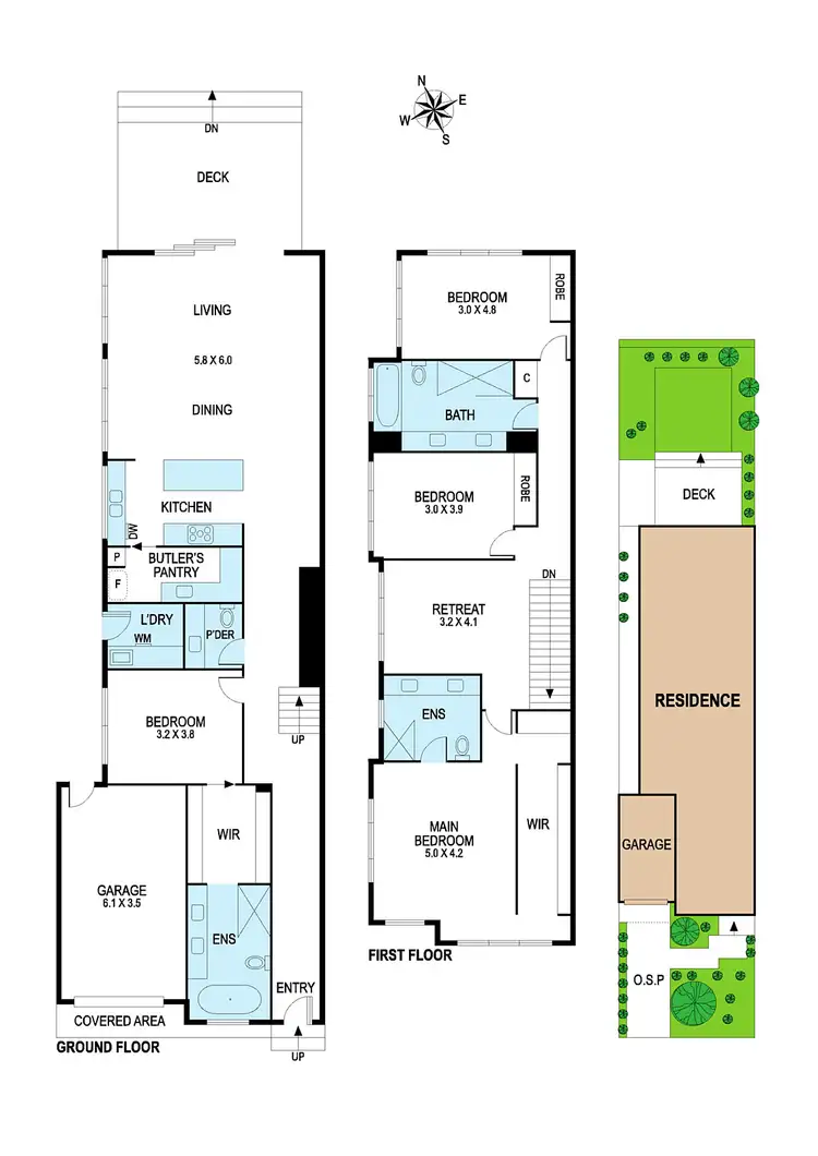 Floorplan of Homely townhouse listing, 79A Parkmore Road, Bentleigh East VIC 3165